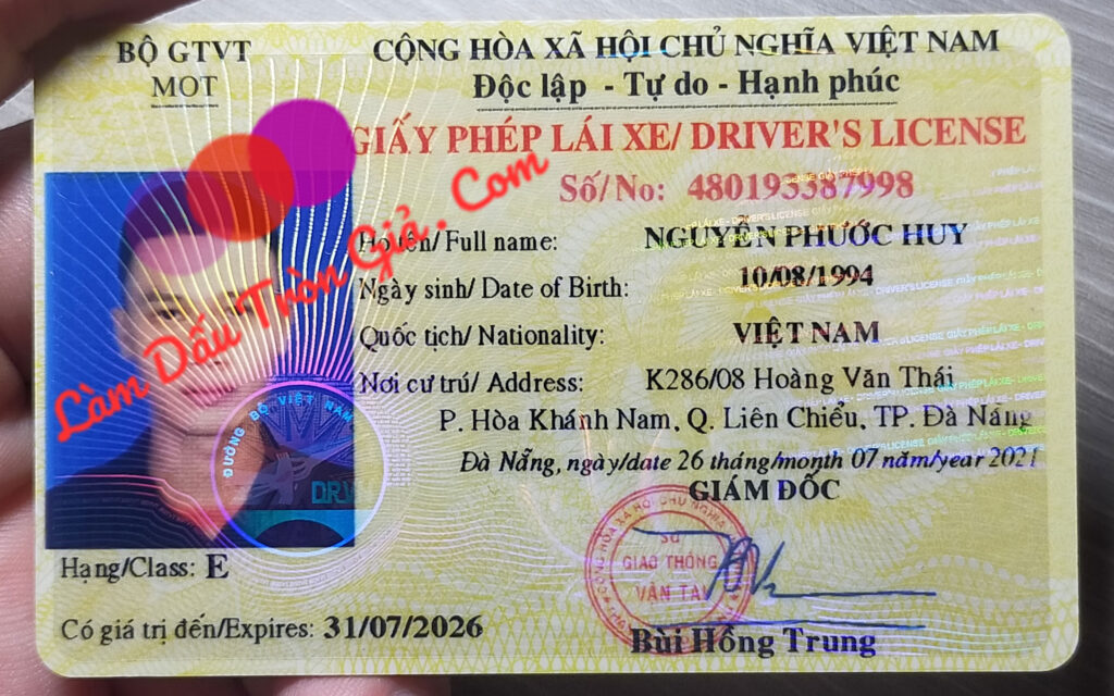 mua bằng lái xe máy