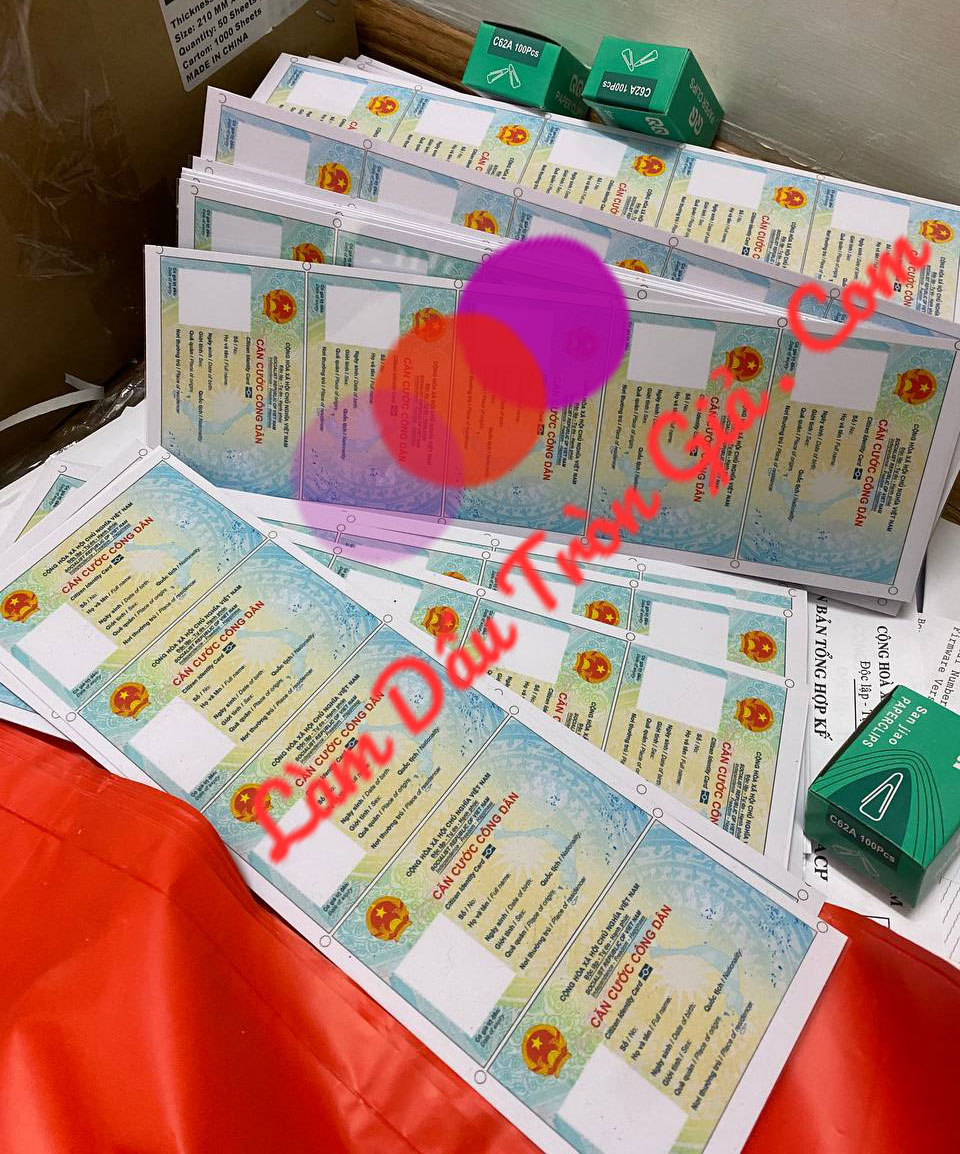 Làm Căn Cước Công Dân Giả Làm CCCD Gắn Chíp Giả Loại Mới